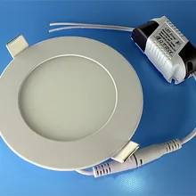 10 шт./лот, круглый светодиодный светильник, 3 Вт, 4 Вт, 6 Вт, 9 Вт, 12 Вт, с AC110v до 240 В, Ulthra, тонкий светодиодный потолочный светильник