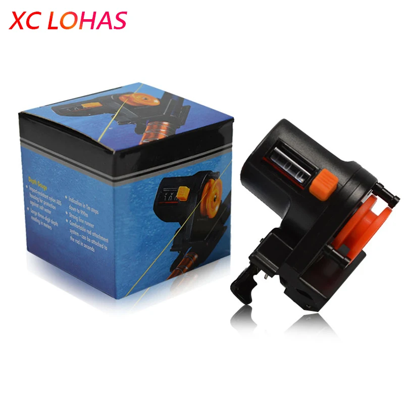 

High Accuracy 0- 999M Fishing Line Counter Reel Strong ABS Plastic Digital Display Fishing Line Depth Finder Counter Meter Gauge