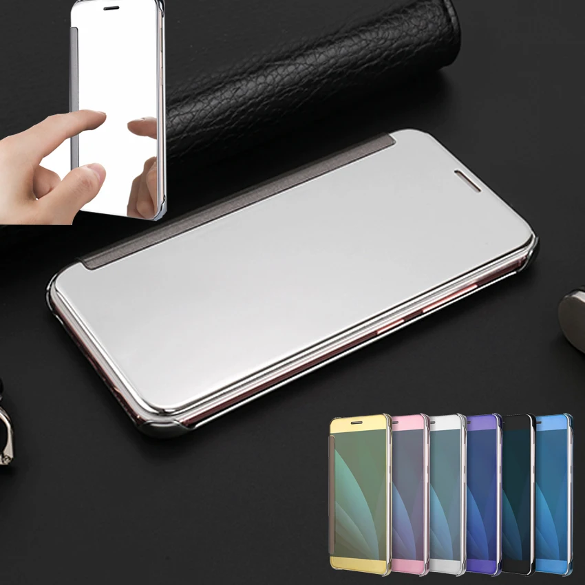 

Luxury OEM Touch Mirror Smart View Clear Flip Case Cover For Samsung Galaxy J3 J5 J7 Max J2 Prime A3 A5 A7 2015 2016 2017 A810