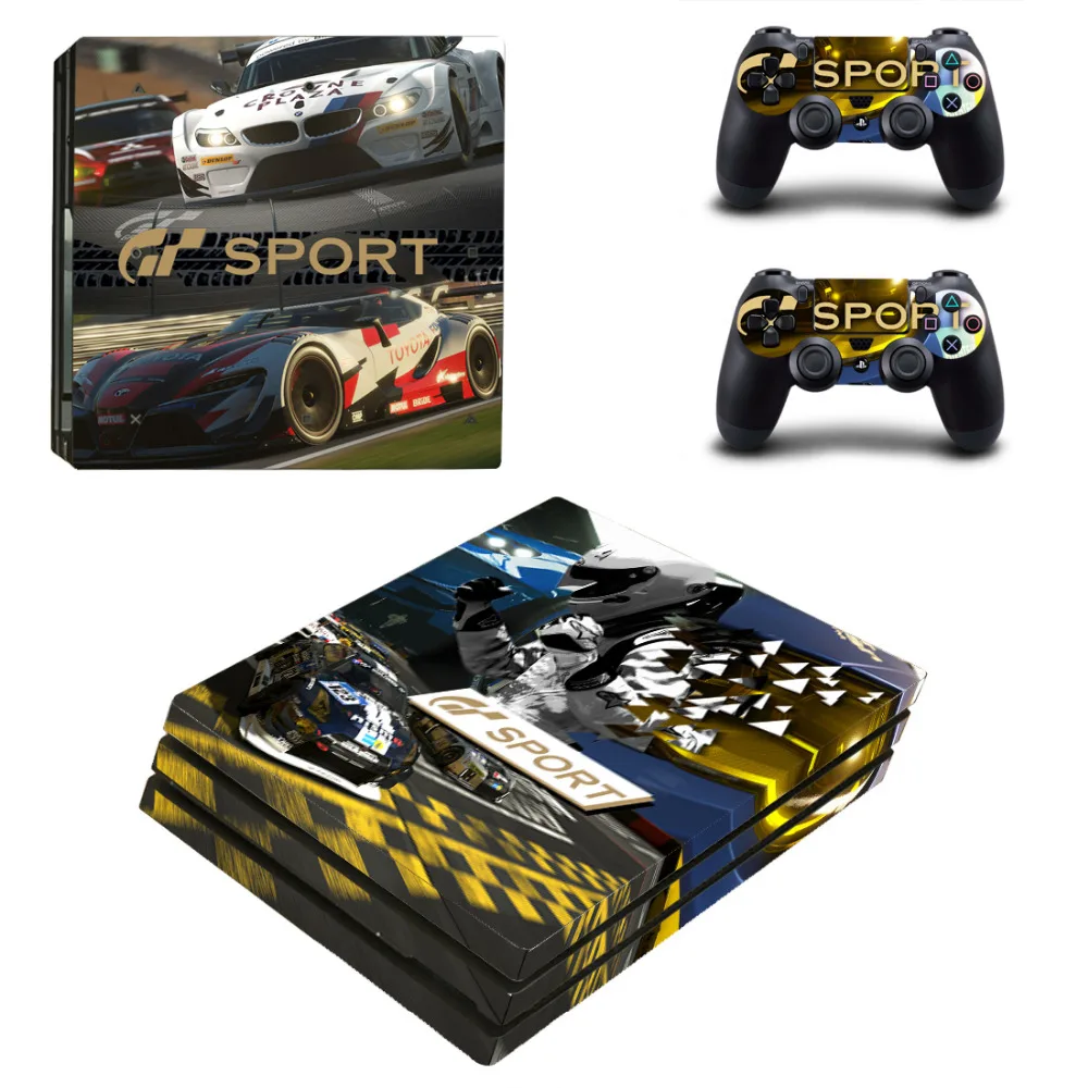 Gran Turismo Sport GT Sport PS4 Pro наклейка для sony playstation 4 консоль и 2 контроллера PS4 Pro наклейка s Наклейка виниловая