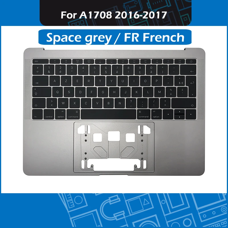 US $108.00 A1708 Top Case Space Grey for MacBook Pro Retina 13 A1708 Palm rest Topcase with FR French Keyboard MLL42 MPXQ2