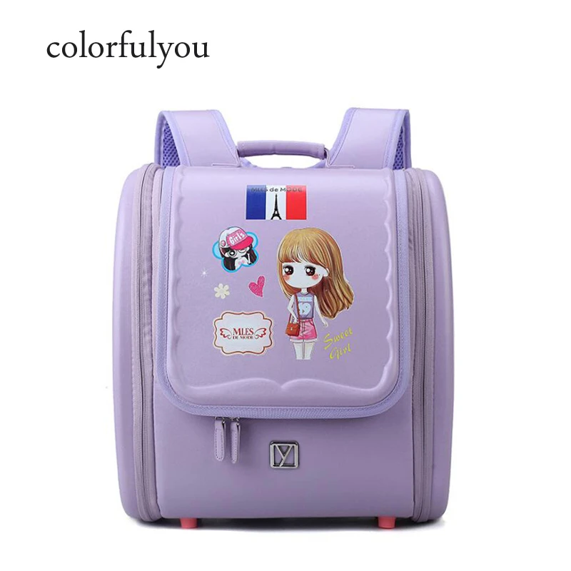 

Children Orthopedic school Backpack Cute Cartoon girls School Bags For Teenagers Girls Lightweight Japanese Book bag Grades 1-5