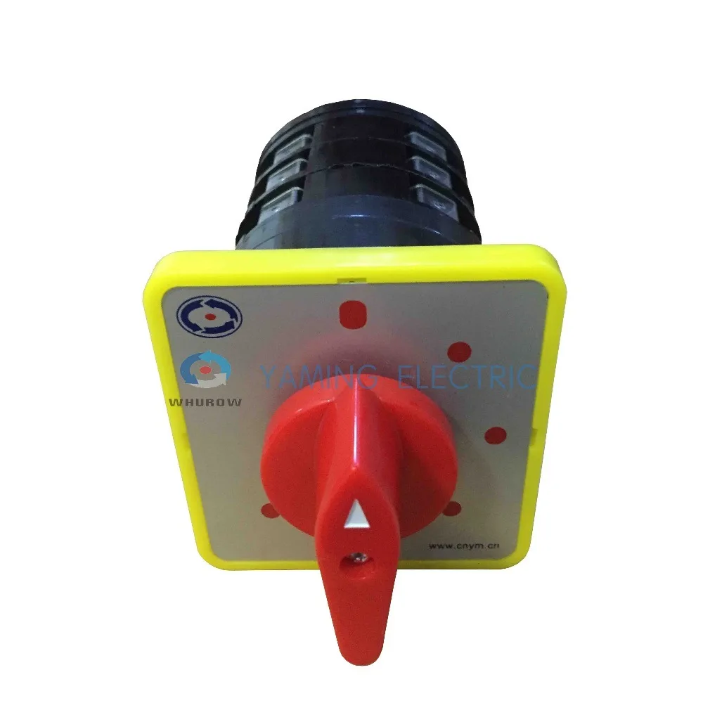 16A rotary switch 3 phase switch 6 position 1-6 selector cam rotary switch Silver contact LW5-16/3 China supplier