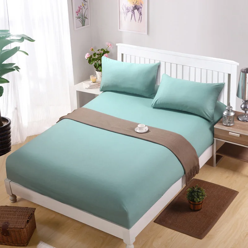 

15 Color New 2019 Smooth Mattress Cover Anti Mites Mattress Pad Bed Cover Waterproof Bed Sheet Bed Bug Proof Mattress Topper