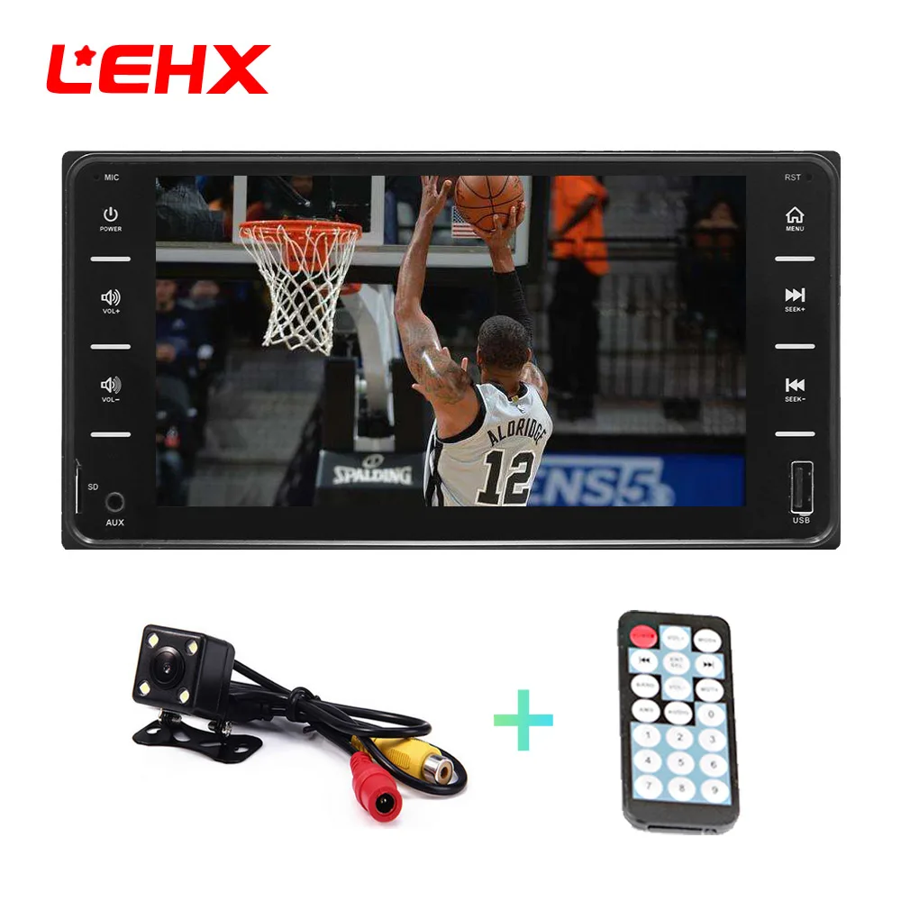 LEHX автомобильный радиоприемник mp5 плеер 7 дюймов 2din USB MP3 MP4 MP5 для Toyota Camry/Vios/Corolla/wish/Altis/Поддержка зеркального соединения Android 8,0 - Цвет: Product 1and camera