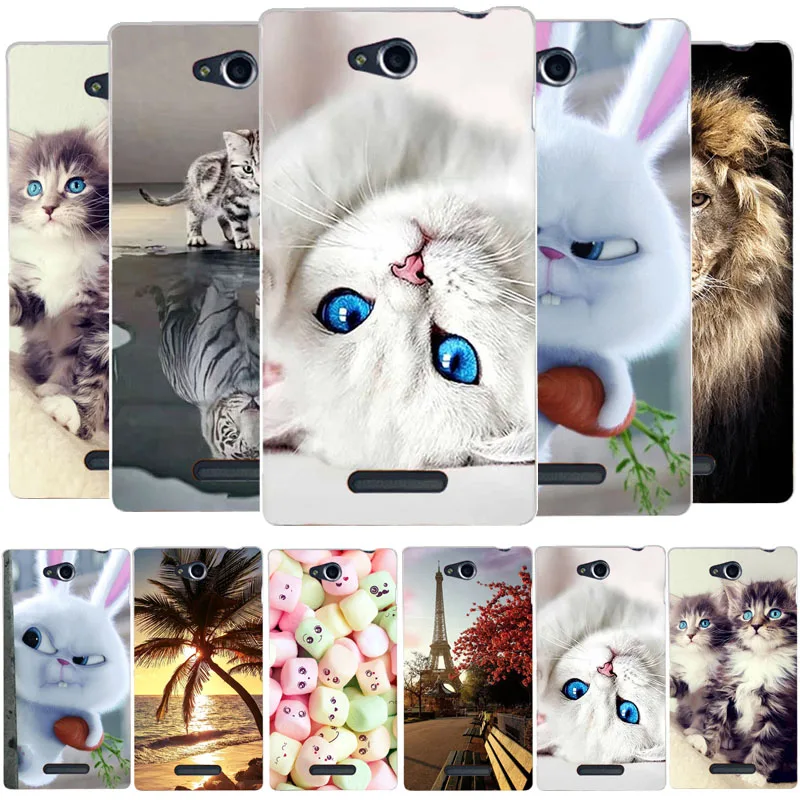Newest Cute Phone For Sony Xperia C S39H C2305 Case Cover 2305 PC Plastic Back Funda |
