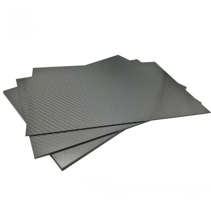 3K 탄소 섬유 플레이트 패널 시트, RC용 높은 복합 경도 소재, 두께 6mm-10mm, 400x500mm, 1 개