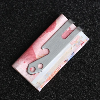 

3 in 1 Metal Slim Money Clip Cash Credit Slim Pocket Stainless Steel/Brass Bottle Opener Unisex New Fashion