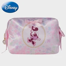 Disney органайзер сумки для косметики Минни мышь девушка для женщин Путешествия ручная сумочка косметичка кошелек на молнии клатчи хранения клатч