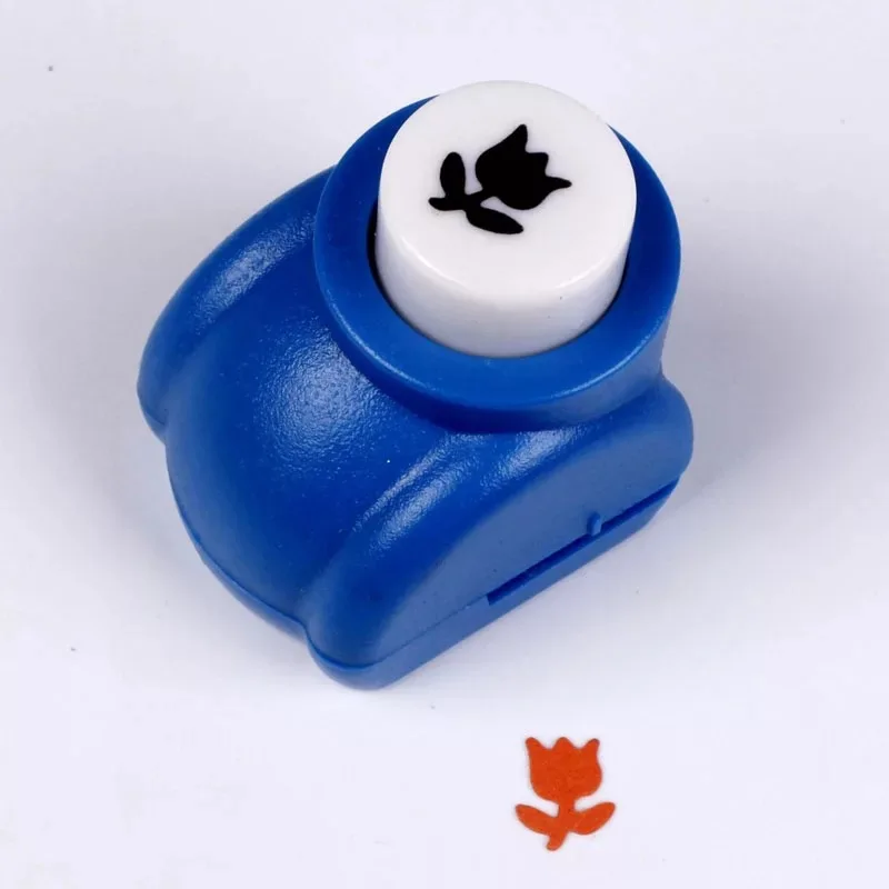 8mm 10mm Mini tulip shape of hole punch DIY craft puncher for