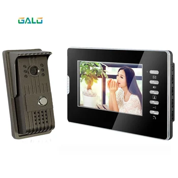

Acrylic Video Door Phone for villa outdoor intercom night vision 7inch indoor monitor doorbell camera 1v1 intercom system