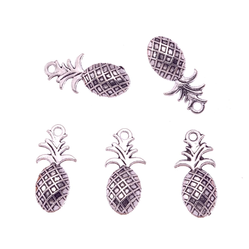 

Wave Child 10 Pcs Antique Silver Alloy Pineapple Charms for Jewelry Making Gift DIY Pendants Jewelry Making 23X11mm S9108