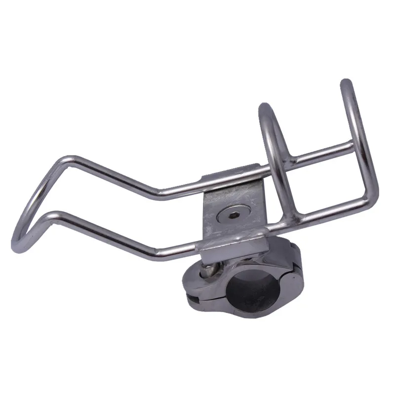

FISHING ACCESSORIES BOAT STAINLESS STEEL FISHING ROD HOLDER ADJUSTABLE SINGLE 25MM / 32MM RAIL MOUNT