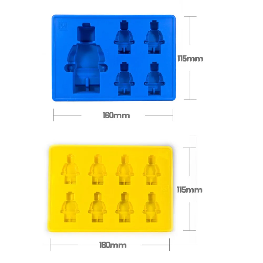 Инструменты для самостоятельной выпечки, квадратная игрушка Лего, форма кубика льда, силиконовая форма для шоколада, формы для выпечки, 1 шт., wd02