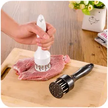 Профессиональный Мясо Tenderizer С Нержавеющая сталь Иглы зубец Мясо Tenderizer игла зубцами для стейка Кухня аксессуары