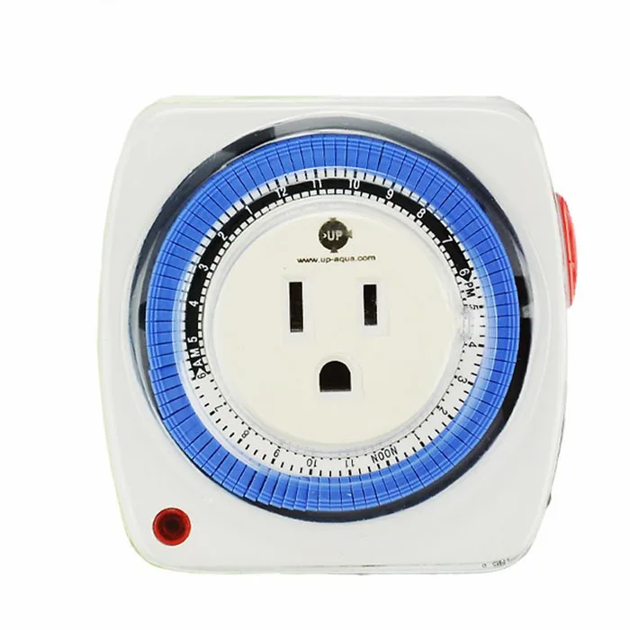 

New Plastic Fish Tank Multifunction Timer 24 Hour Aquarium Timer Controller Timing Receptacle For LED Light