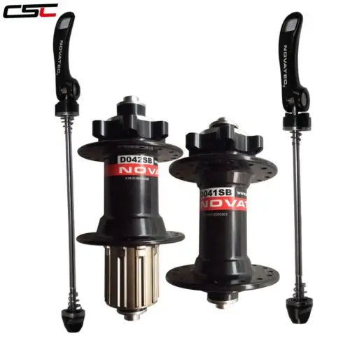 

Novatec D041SB D042SB/-SA Mountain Bicycle Disc Brake Hubs With Quick Realease Aluminum Alloy 28H Front Or Rear 28-hole