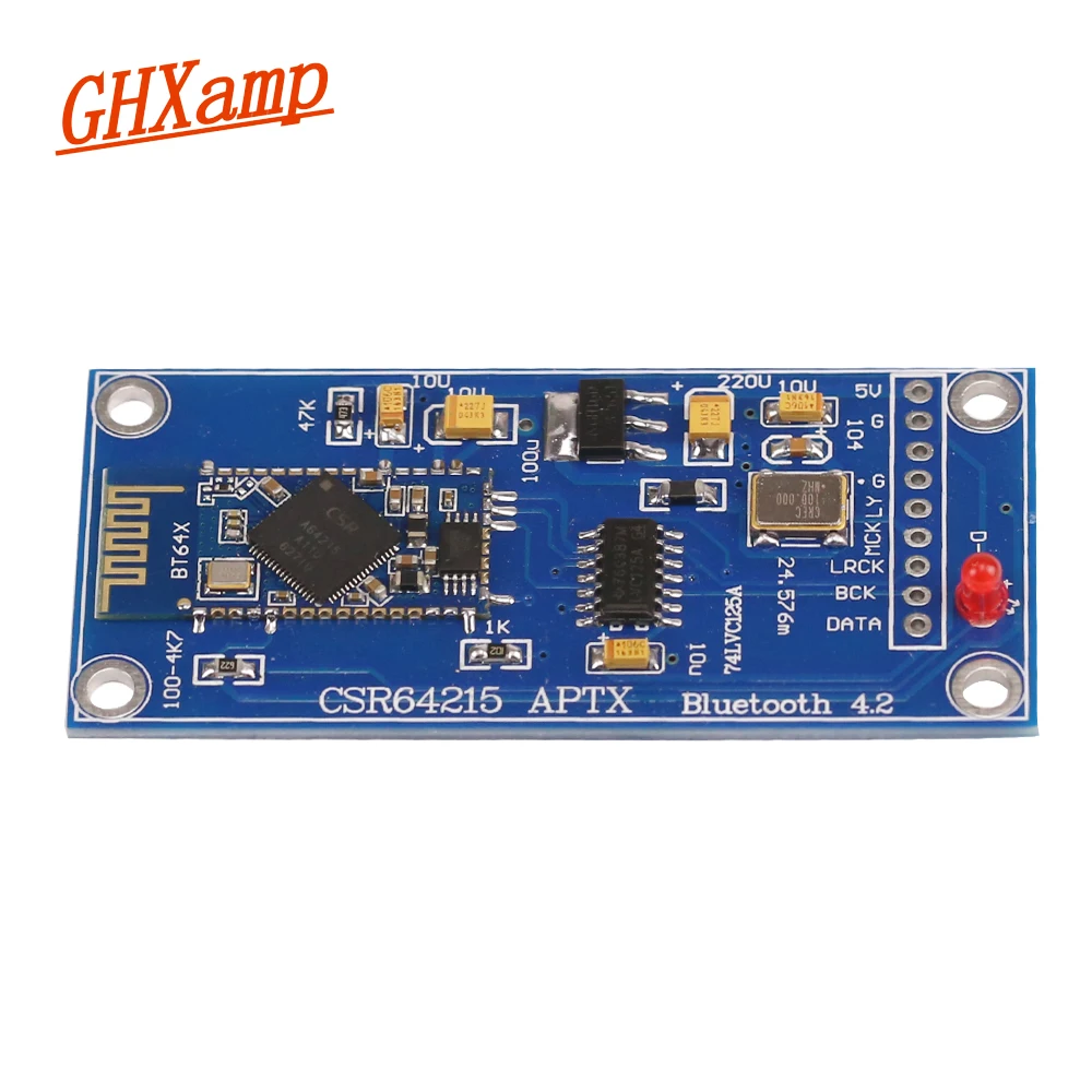 

GHXAMP CSR64215 Bluetooth 4.2 APTX I2S Auxiliary Board For ES9018 ES9028 ES9038 DAC Amplifier DIY DC4-6V