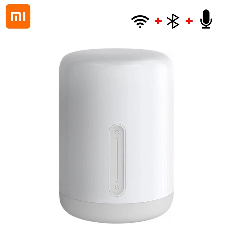 Xiaomi Mijia Ночной светильник 2 умный настольный светодиодный прикроватный светильник цветной 400 люменов Bluetooth WiFi Сенсорное управление для Apple HomeKit Siri