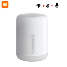 Xiaomi Mijia Night Light 2 Smart Table LED Bedside Lamp Colorful 400 Lumens Bluetooth WiFi Touch Control for Apple HomeKit Siri baby bedside rgb lights lamp smart night lights xiaomi yeelight indoor desktable lamp touch control bluetooth for phone