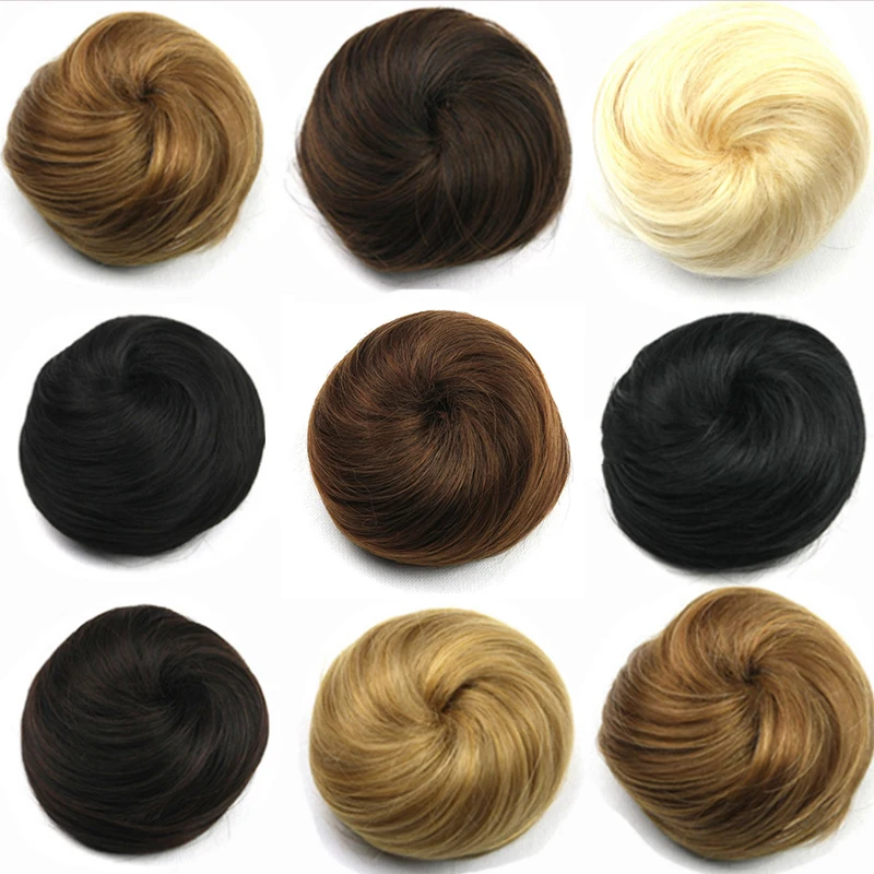Hairpieces Wiglets Hair Chignon Bun Clip In Hair Pieces ...