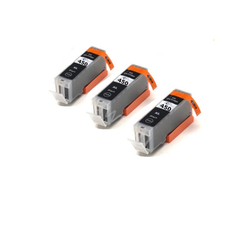 3 черный PGI-450 PGI450 PGI 450 чернильный картридж для Canon PIXMA MX924/IX6540/IX6840/IP8740 струйный