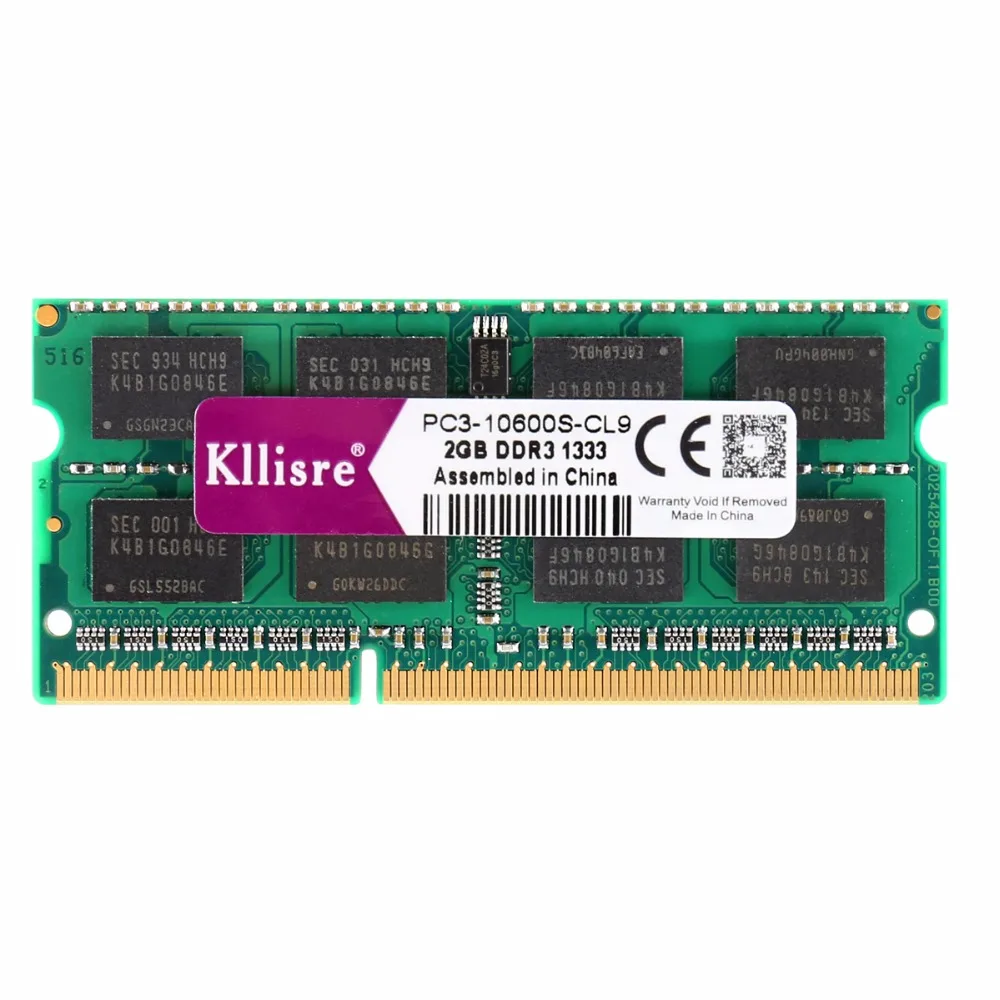 

Kllisre DDR3 2GB 1333Mhz 204Pin Laptop Memory SO-DIMM Notebook RAM