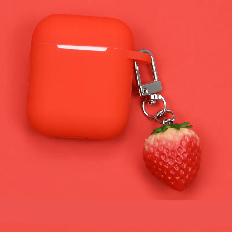 

Silicone anti-fall earphone cover For Airpods Ultra Thin Air Pods Protector Case Cute Pendant For Airpods Shockproof Cover 2yw