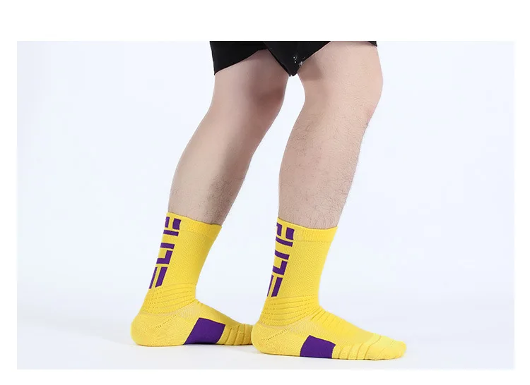 Мужские модные носки с буквенным принтом, амортизационные мужские носки для велоспорта, носки для езды на велосипеде, дышащие носки для бега на открытом воздухе, подходят для 39-43