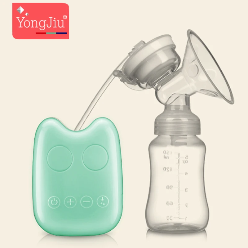 

YONG JIU USB Electric breast pumps Powerful Silicone Nipple Big Suction Milk baby bottle Maternal Feeding BPA Free 3 Colors