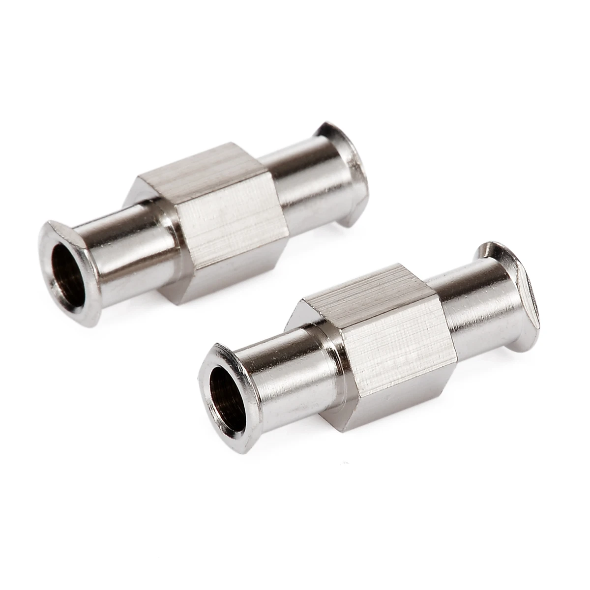 1Pcs 4mm Aperture Luer Lock Adapter Coupler Nickel Plated Brass L-9Z Female to Female Fittings Connector