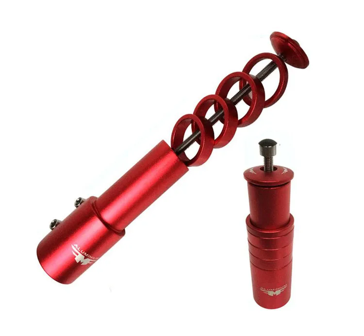 FMF Велосипедная вилка для руля велосипеда из алюминиевого сплава, расширитель для подъема велосипеда, адаптер для увеличения контроля руля велосипеда - Цвет: Красный