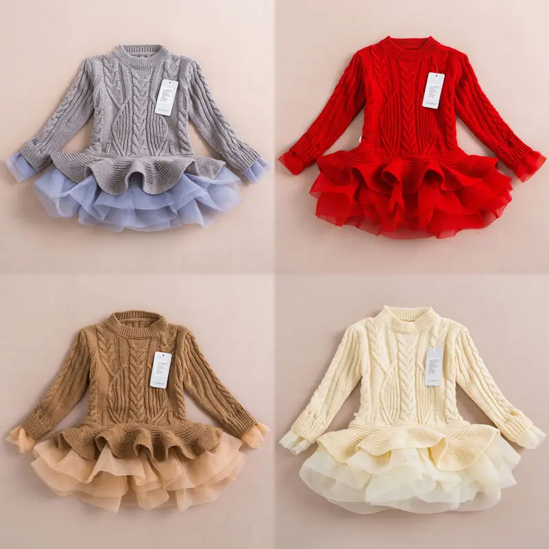 Рождественский костюм для маленьких девочек; платья; одежда на год; детское флисовое Кружевное платье-пачка принцессы; детская фатиновая одежда Belle