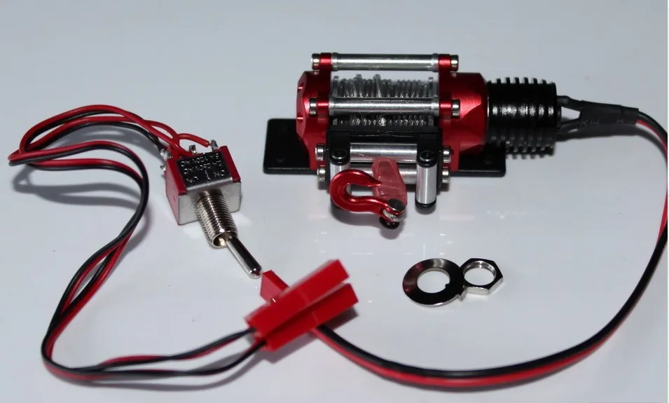 

Billet Machined Auto Winch for 1/10th Scale RC Crawler SCX10 D90 CC01