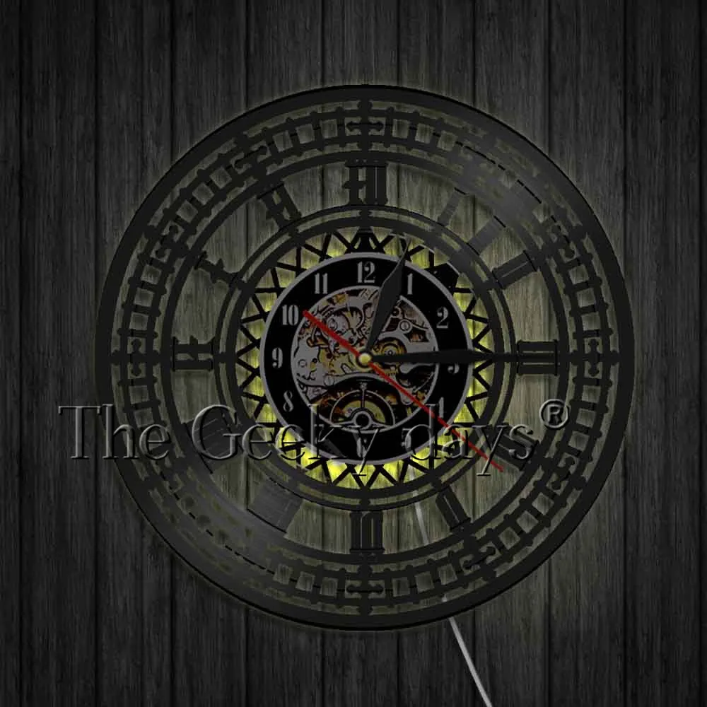 Tower Travel Landmark Big Ben настенные часы London виниловая запись современный дизайн Ручная