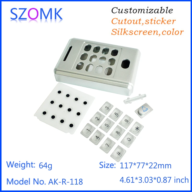1 шт. пластиковый корпус для RFID сигнализации 117 х77х22 мм|box for|box for electronicbox plastic |