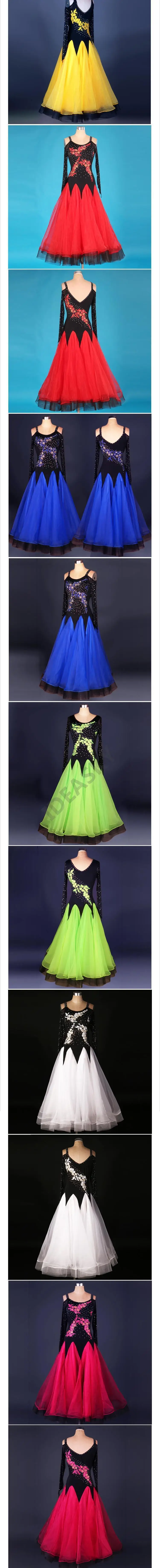 Бального танца платье зеленого цвета, платья для участия в конкурсах бального танца Танго, латина танцевальный бахрома Стандартный танцевальный зал состязание