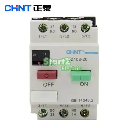 CHNT DZ108-20/211 6.3A(4-6.3A) защита двигателя выключатель 3VE1