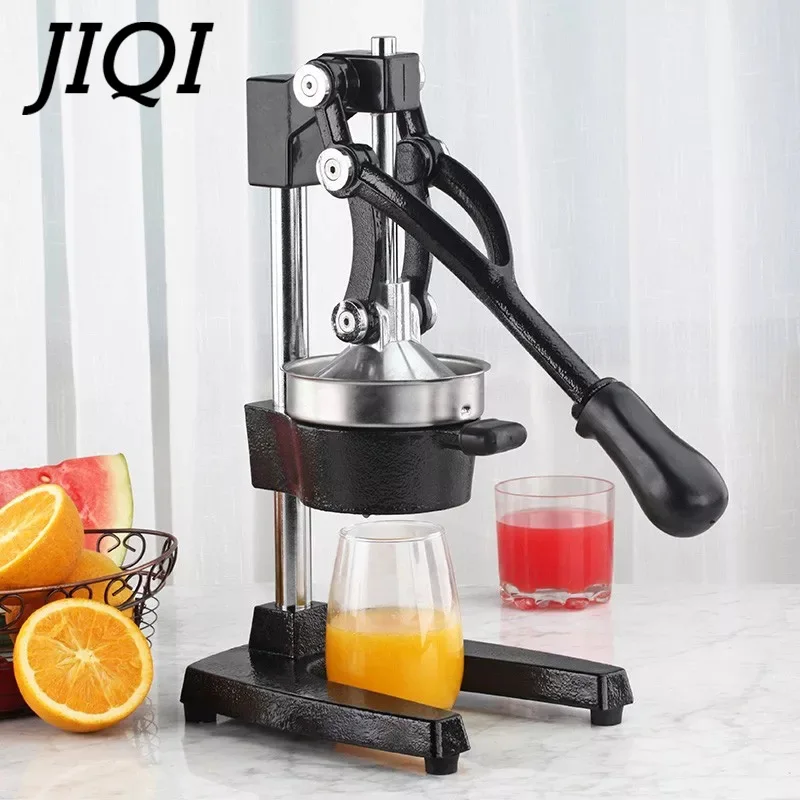 JIQI Stainless Steel Citrus Fruits Squeezer Orange Lemon Manual Juicer Lemon Fruit Pressing Machine Hand Press Home commecial