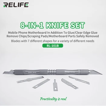 

RELIFE RL-101B CPU knife set DIY Cutter Set Model Repairing Multipurpose Sculpture Scalpel Carving Knife