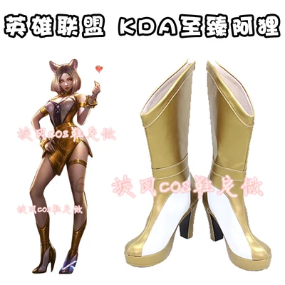 Cosplay LOL KDA Prestige Edition Ahri Boots High Heel Shoes Custom Made | Тематическая одежда и униформа