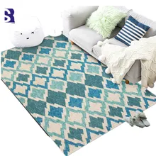 SunnyRain 1 шт. Короткие Плюшевые геометрические области коврики для гостиной и ковры для кухни кровати комнаты ковры