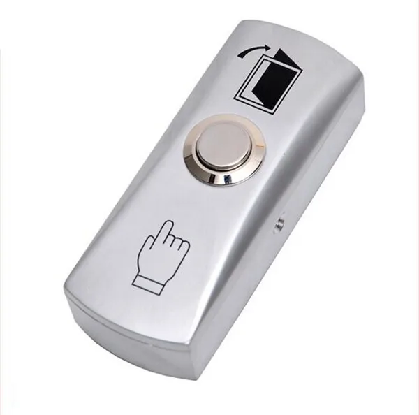 Zinc Alloy Shell Door lock Push To Exit Button NO/COM Output with Back Box for Access Control