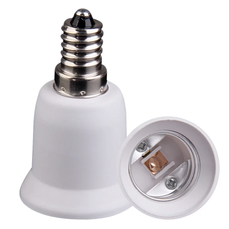 

Converter E14 TO E27 LED Halogen Light Base Lamp Bulbs Adapter Conversion Socket Fireproof Matreial Socket Adapter Lamp Holder