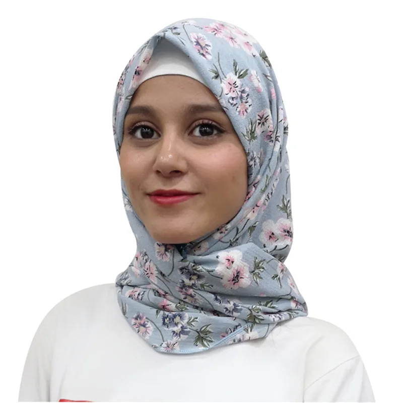 Мусульманский головной платок пузырь шифон хиджаб арабский головной платок женские шарфы Шаль Исламская основа