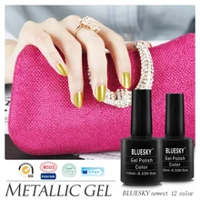 3PCS,Bluesky 2015 New Design Metallic Gel Polish,Best Quality UV LED Gel Nail Polish For Salon OR DIY Using Nail Gel Polish#M-04
