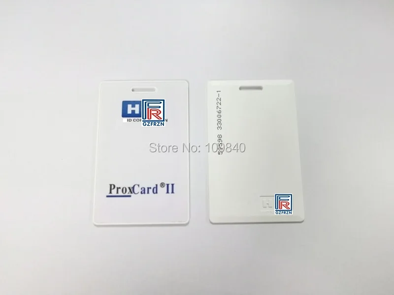 125 кГц Smart ISO Prox II H I D карты для идентификации персонала системы контроля