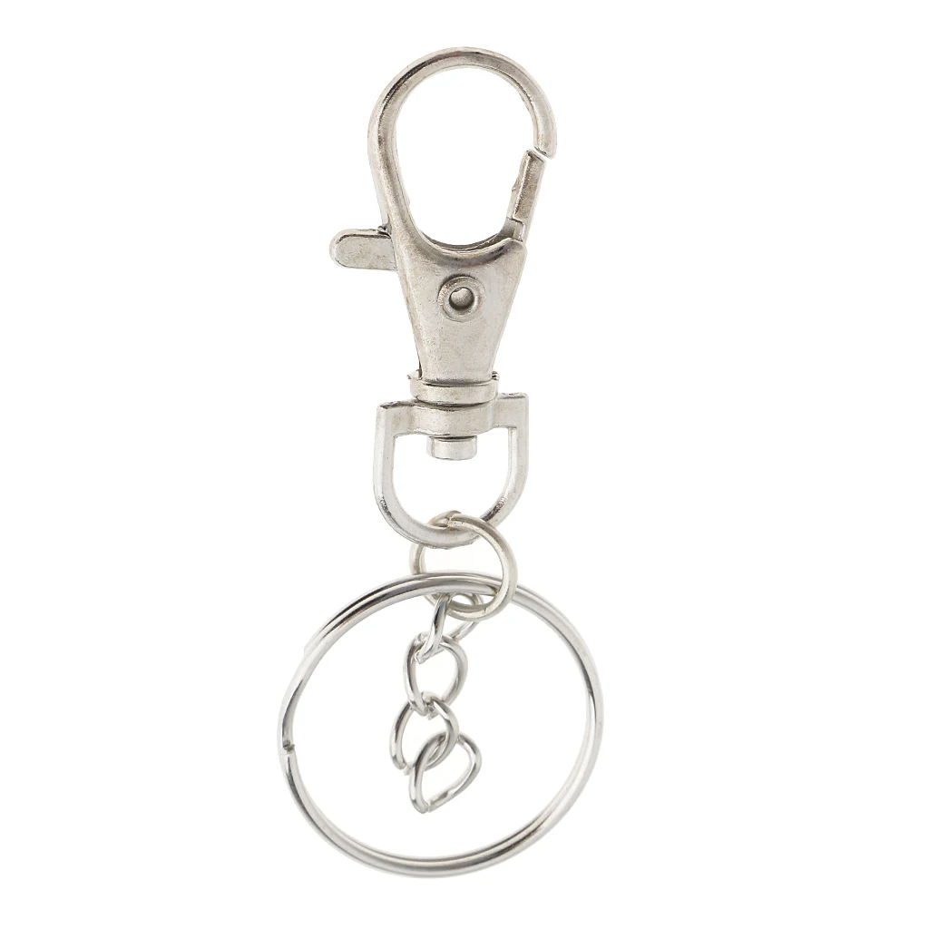 20 Pieces Lobster Clasps Claw Swivel Trigger Clips Snap Hooks Key Ring