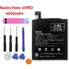Original BM46 Mobile font b Phone b font Battery For Xiaomi Redmi Note 3 Pro Real