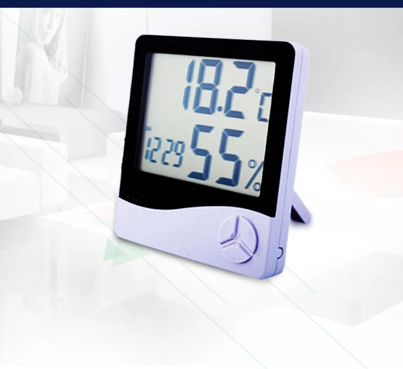 Цифровой термометр, комнатный влажный гигрометр, высокоточный жк-дисплей, для дома, для детской комнаты, для аптеки, для влажности, настольный, для дома